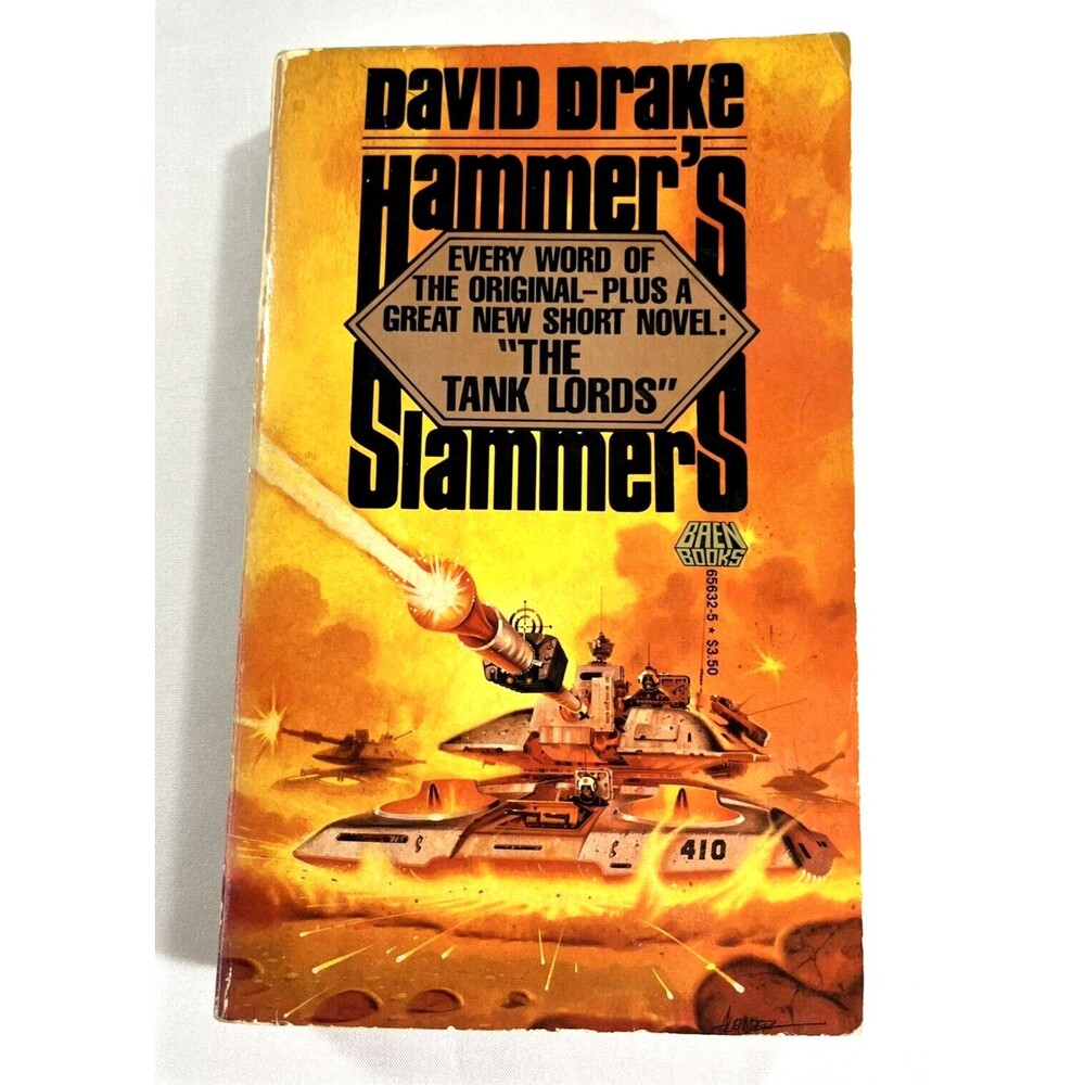 Hammers Slammers  Paperback By David Drake Vintage 1987 First Printing Paperback